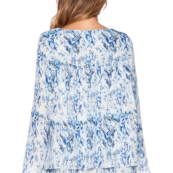 Parker silk Duncan snake print blouse - Picture 2 of 7